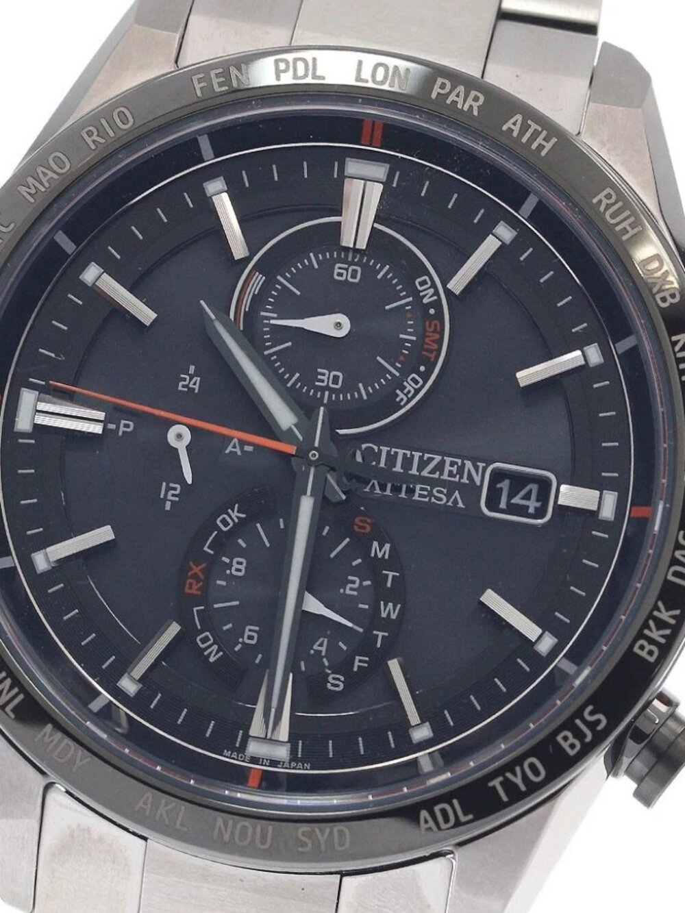 CITIZEN Atessa AT8189-61E/H800-71CN206 Solar Powered Radio Men's Watch
